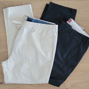 XXL elastic waist long pants